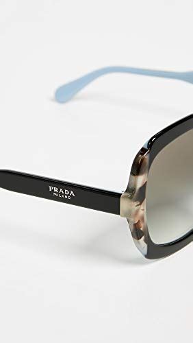 Amazon.com: Prada Heritage PR 16US KHR0A7 Black Azure 